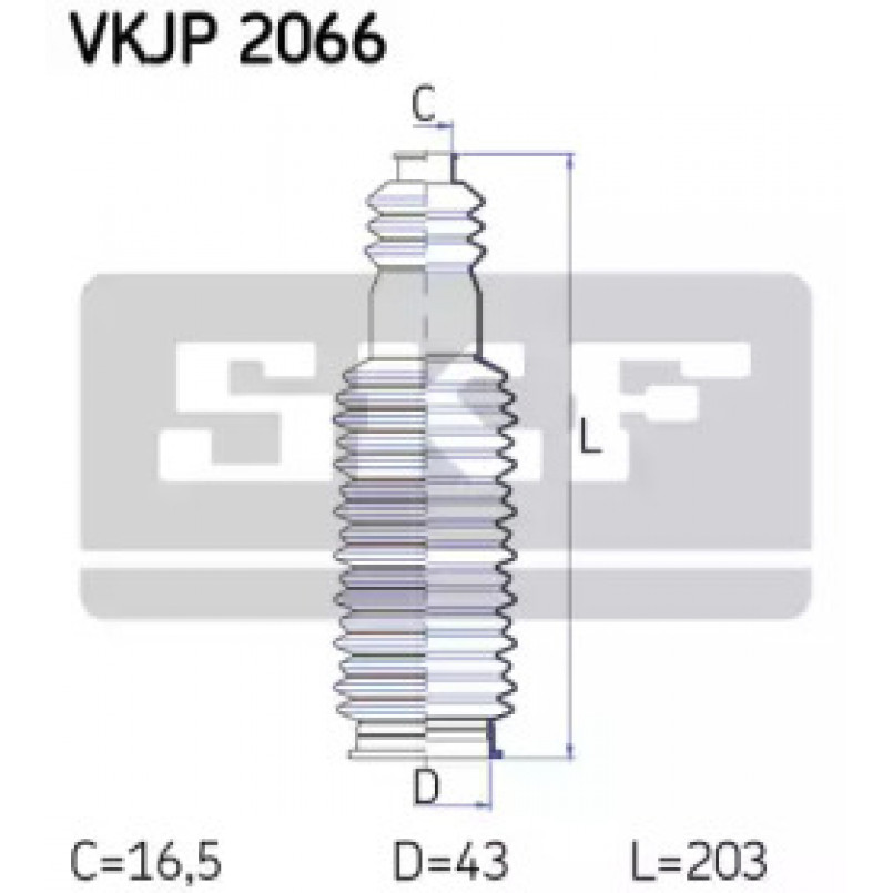VKJP 2066 SKF - Пильовик привідного валу